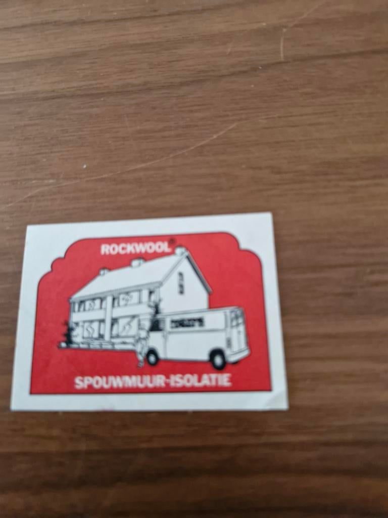 7810 Rockwool Spouwmuur-Isolatie Sticker, Ophalen of Verzenden