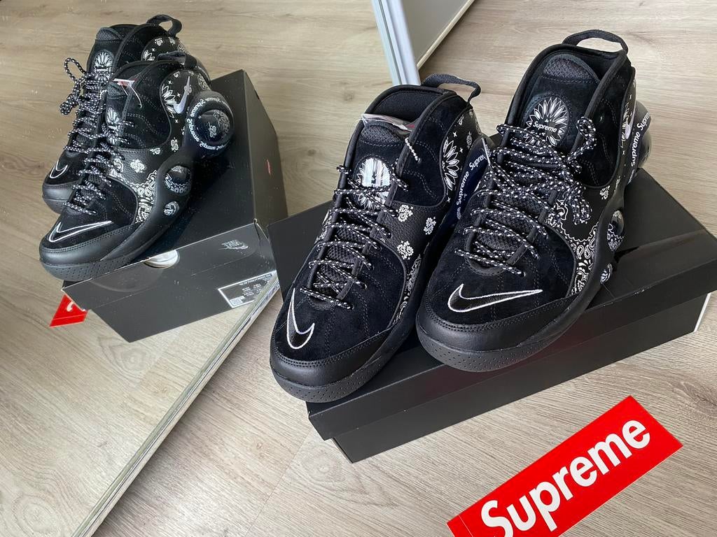 Supreme X Nike Air zoom  Flight 95, Zwart maat 43, Ophalen, Zwart, Nieuw, Sneakers of Gympen