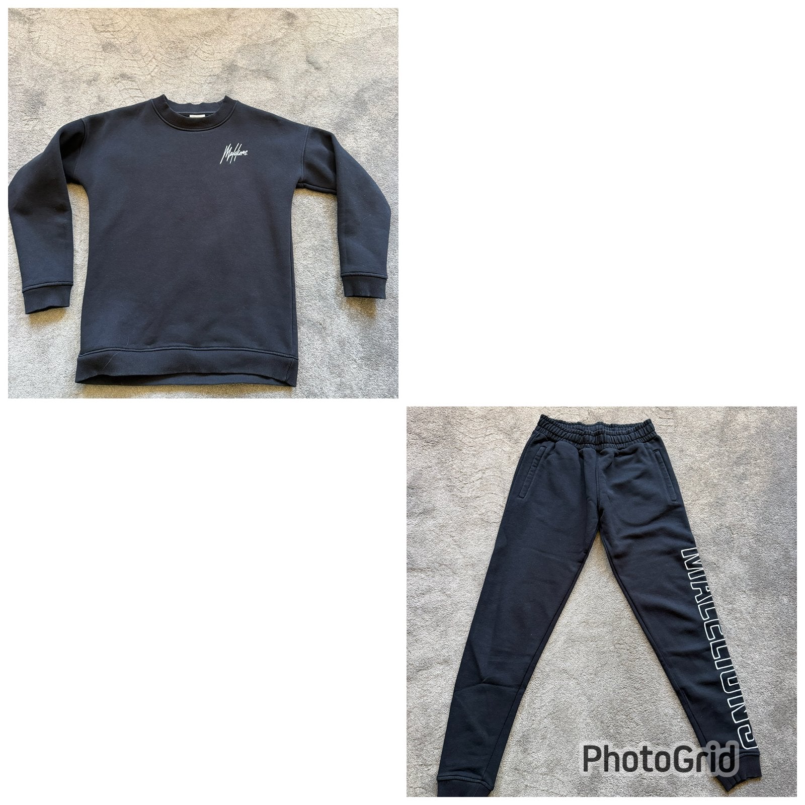 Joggingpak meisje zwart Malelions (2-delig) mt 164-176, Ophalen of Verzenden, Zo goed als nieuw, Meisje, Setje
