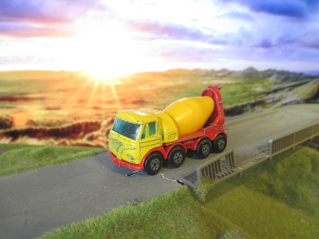 1:89 Foden Concrete Truck Lesney Matchbox Superfast 21D 1970, Ophalen of Verzenden, Gebruikt, Auto