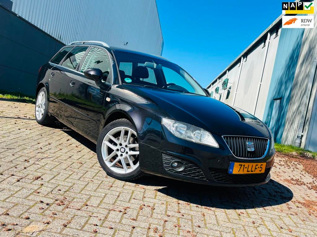Seat Exeo ST 1.6 Style, Auto's, Seat, Stof, Gebruikt, Zwart, 4 cilinders