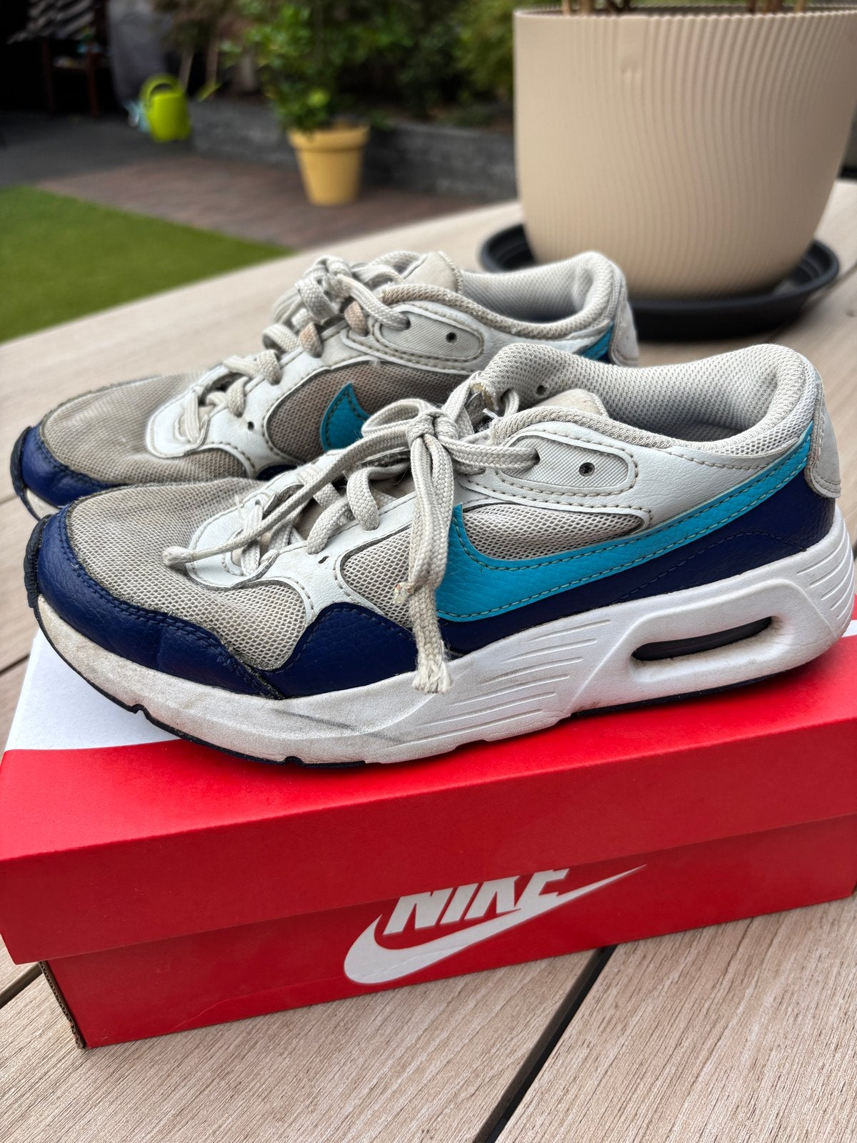 Nike Air Max SC Junior - Maat 36 - Bluelightning, Ophalen of Verzenden, Gebruikt, Jongen of Meisje, Sportschoenen
