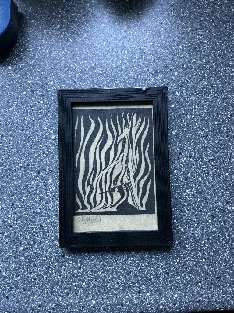 Prent M.C. Escher. Vervulling 1921, Antiek en Kunst, Verzenden