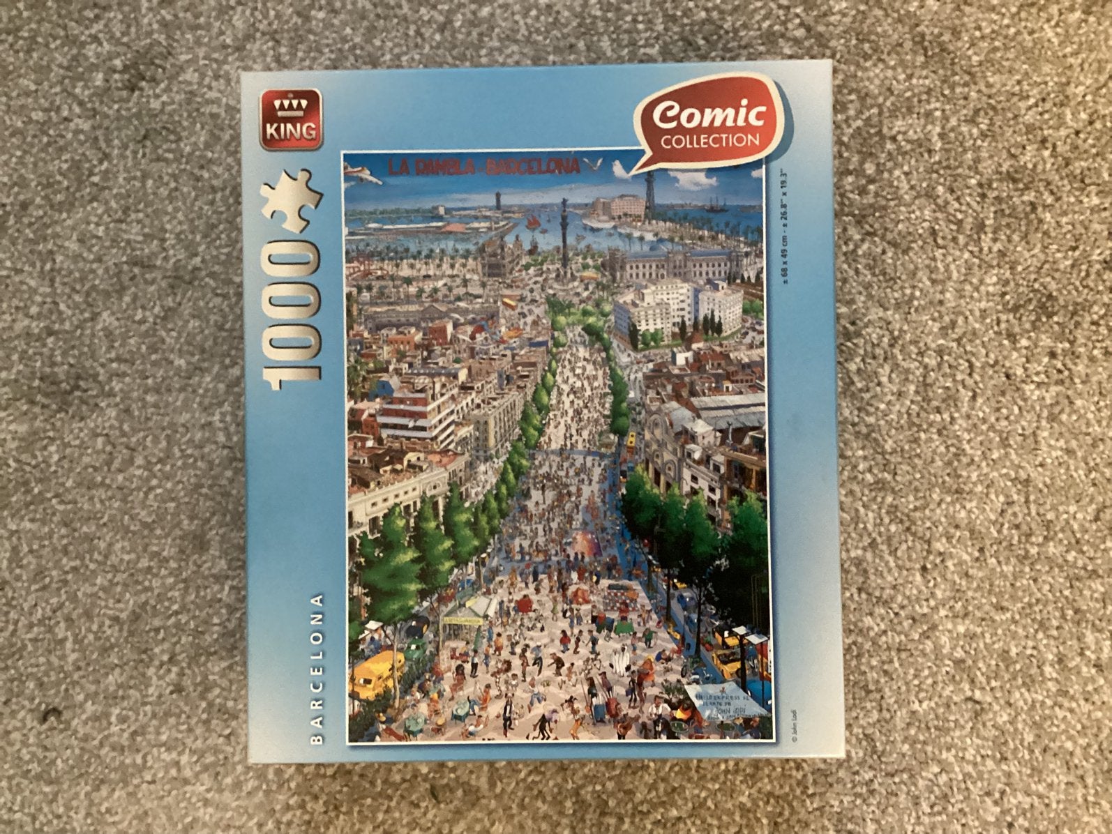 Puzzel Barcelona 1000 stukjes., Hobby en Vrije tijd, Ophalen, 500 t/m 1500 stukjes, Zo goed als nieuw
