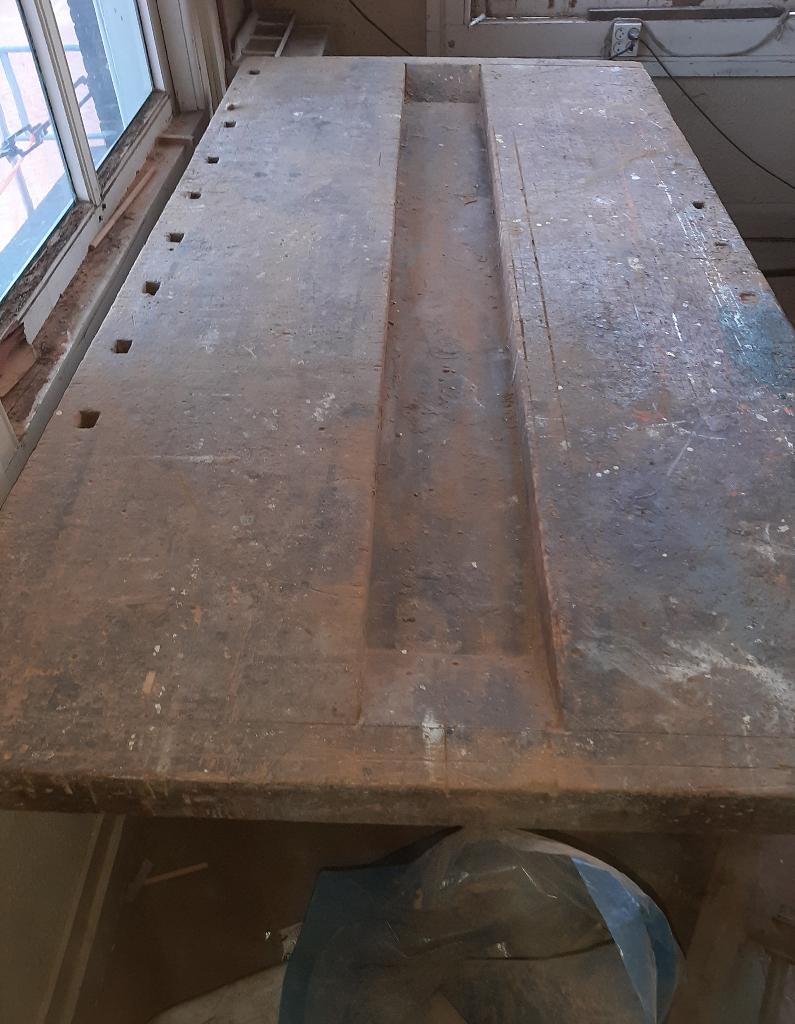 Vintage meubelmakers werkbank, Doe-het-zelf en Verbouw, Werkbanken, Ophalen, Gebruikt