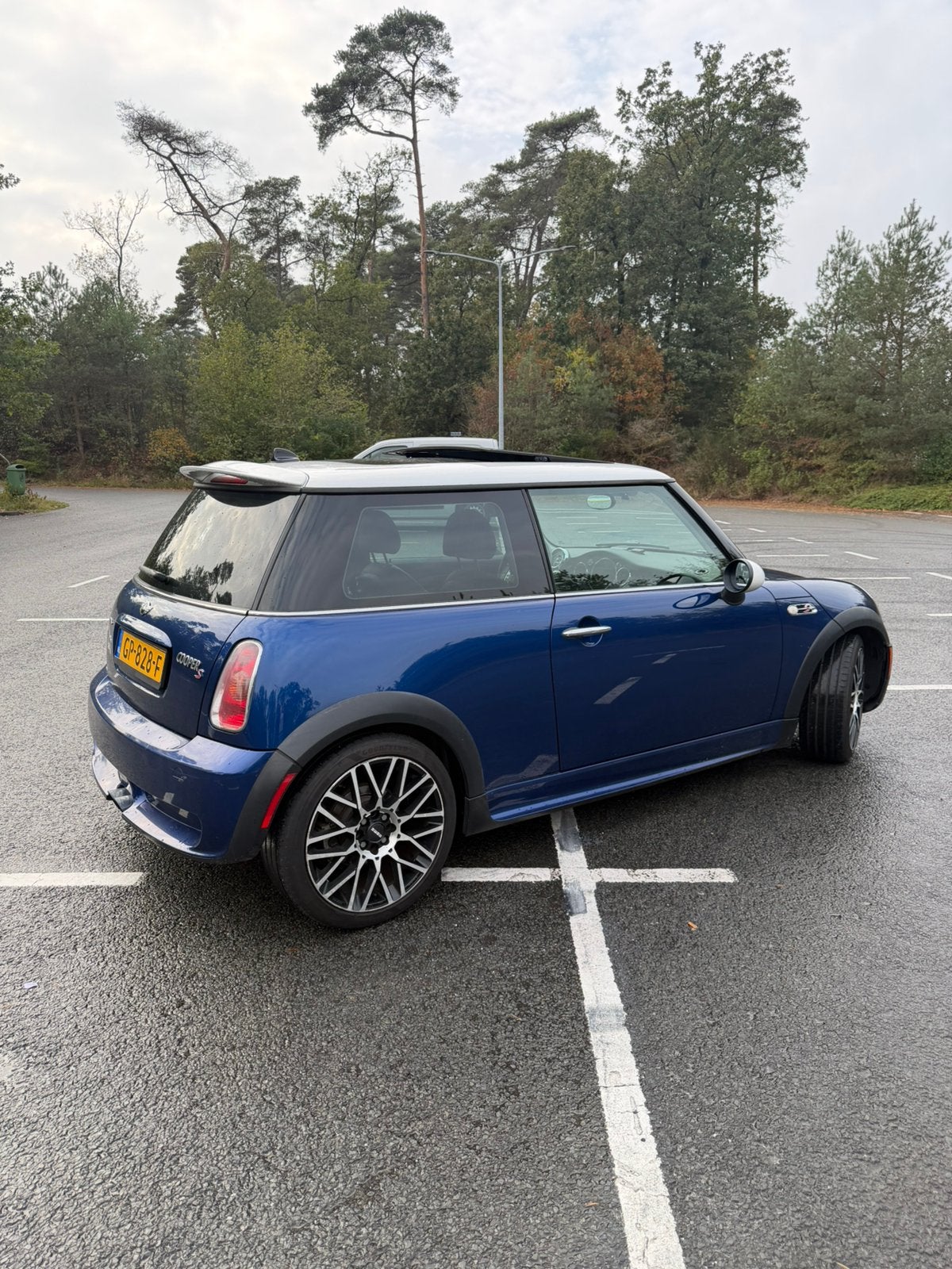 Mini Cooper S Chili JCW 2004 Blauw, Auto's, Voorwielaandrijving, 1228 kg, 4 cilinders, Leder