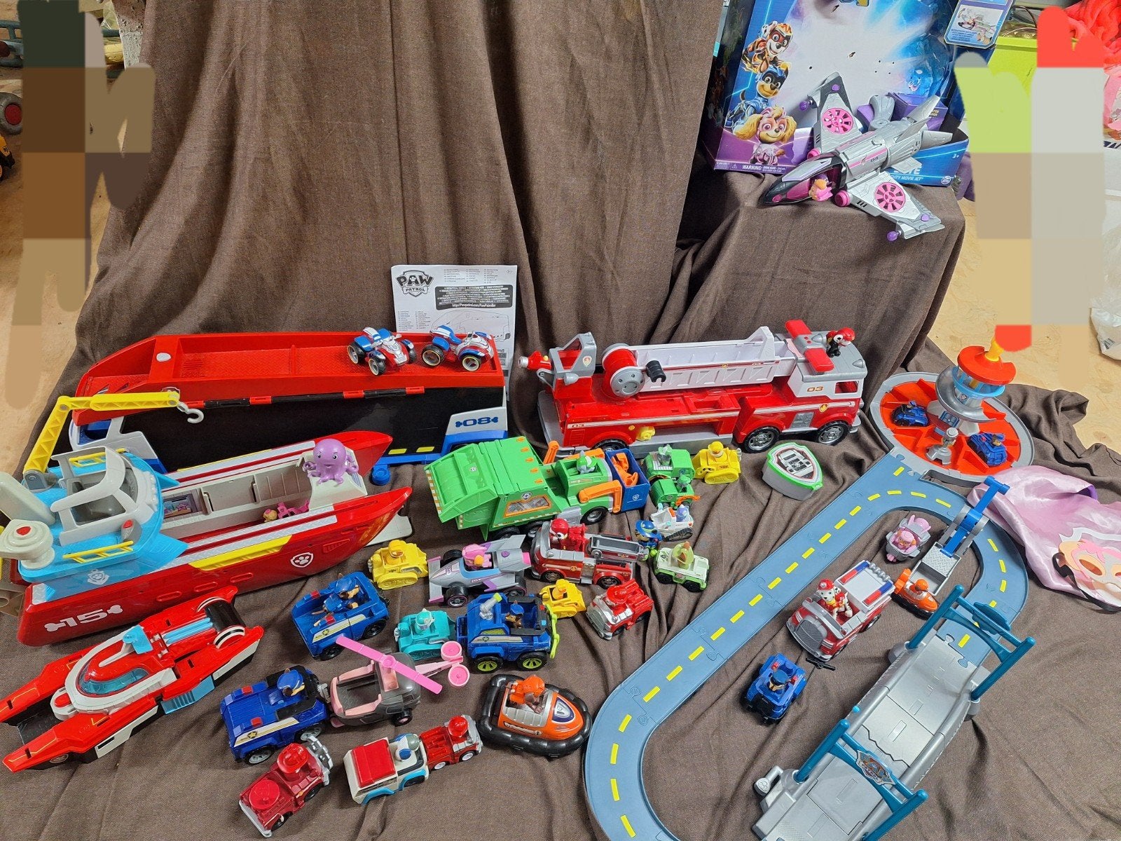 Grote Paw Patrol speelgoedcollectie met voertuigen en sets, Ophalen