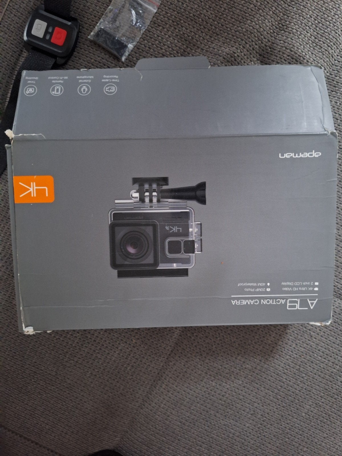 Apeman A79 4K Action Camera met accessoires, Ophalen of Verzenden