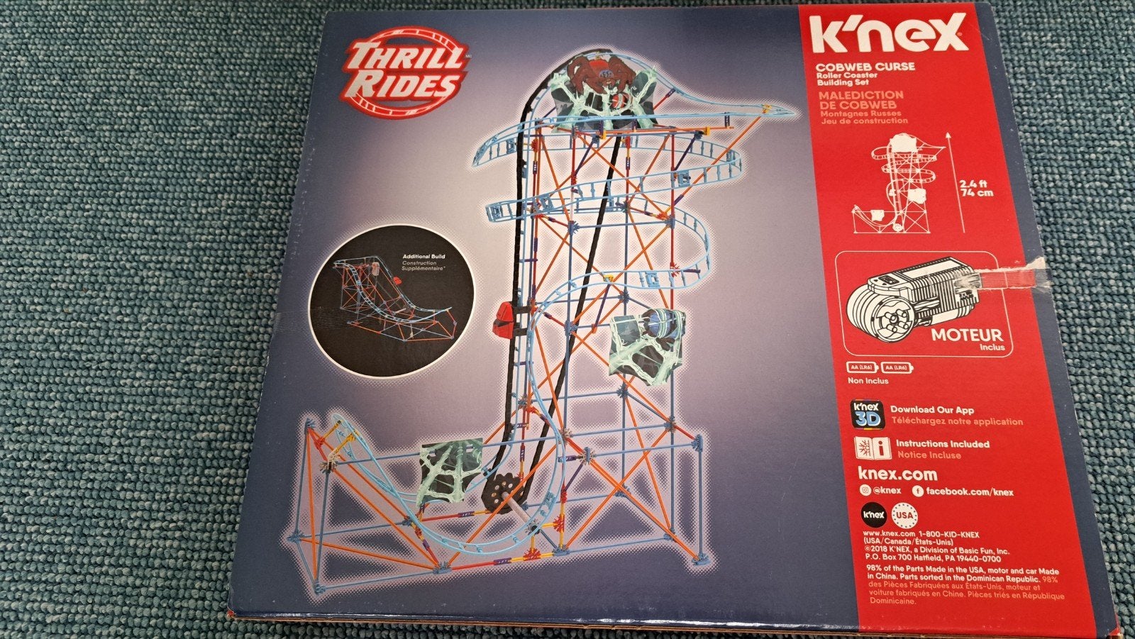 KNEX achtbaan Thrill Rides, Ophalen of Verzenden, Zo goed als nieuw, Jongen of Meisje