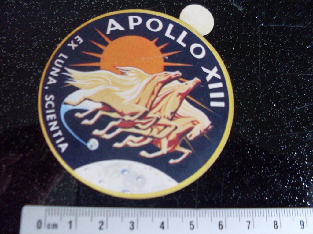 sticker apollo XIII ex luna scienta logo paarden 8 acht, Verzenden, Zo goed als nieuw, Overige typen