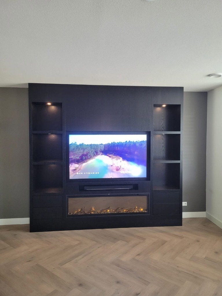 Foto 4 van Cinewall / tv wandmeubel met sfeerhaard op maat