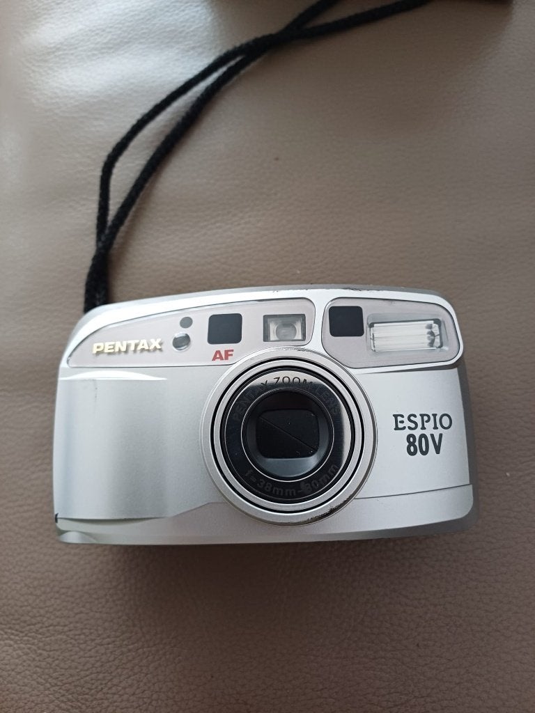analoge fotocamera Pentax Espio 80V met zoom, Ophalen of Verzenden, Gebruikt, Compact, Pentax