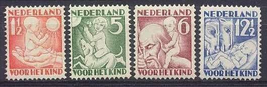 Nederland NVPH nr 232/5 postfris Kinderpostzegels 1930, Ophalen of Verzenden, T/m 1940, Postfris