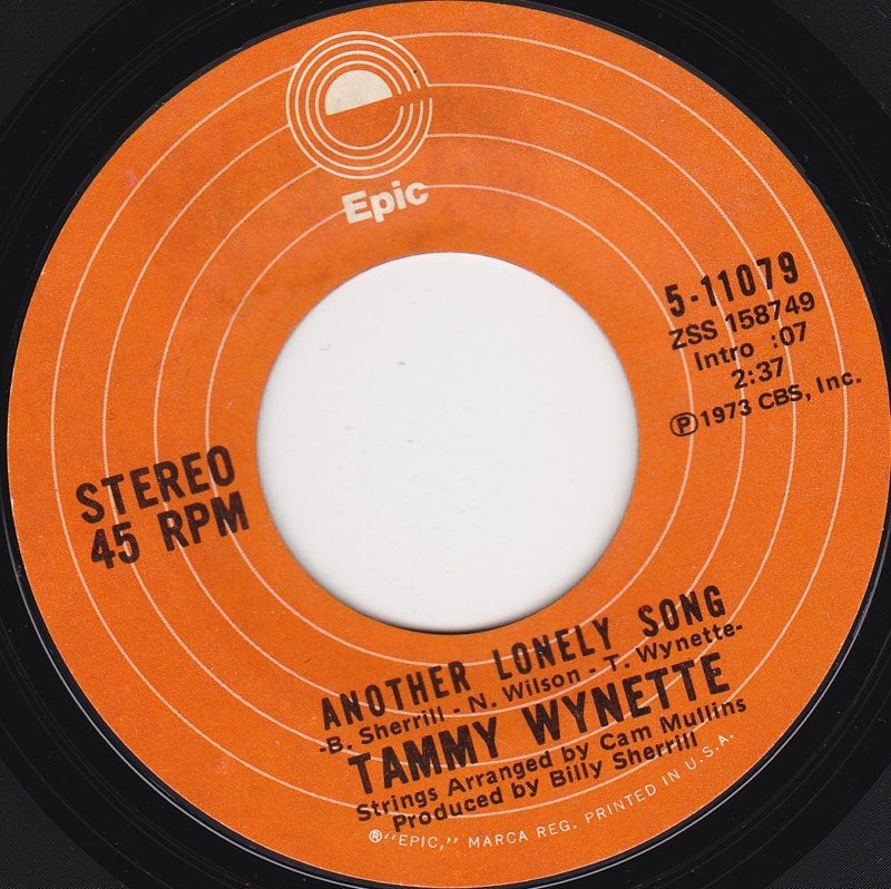 Tammy Wynette - Another Lonely Song 7", Ophalen of Verzenden, Zo goed als nieuw, 7 inch, Country en Western