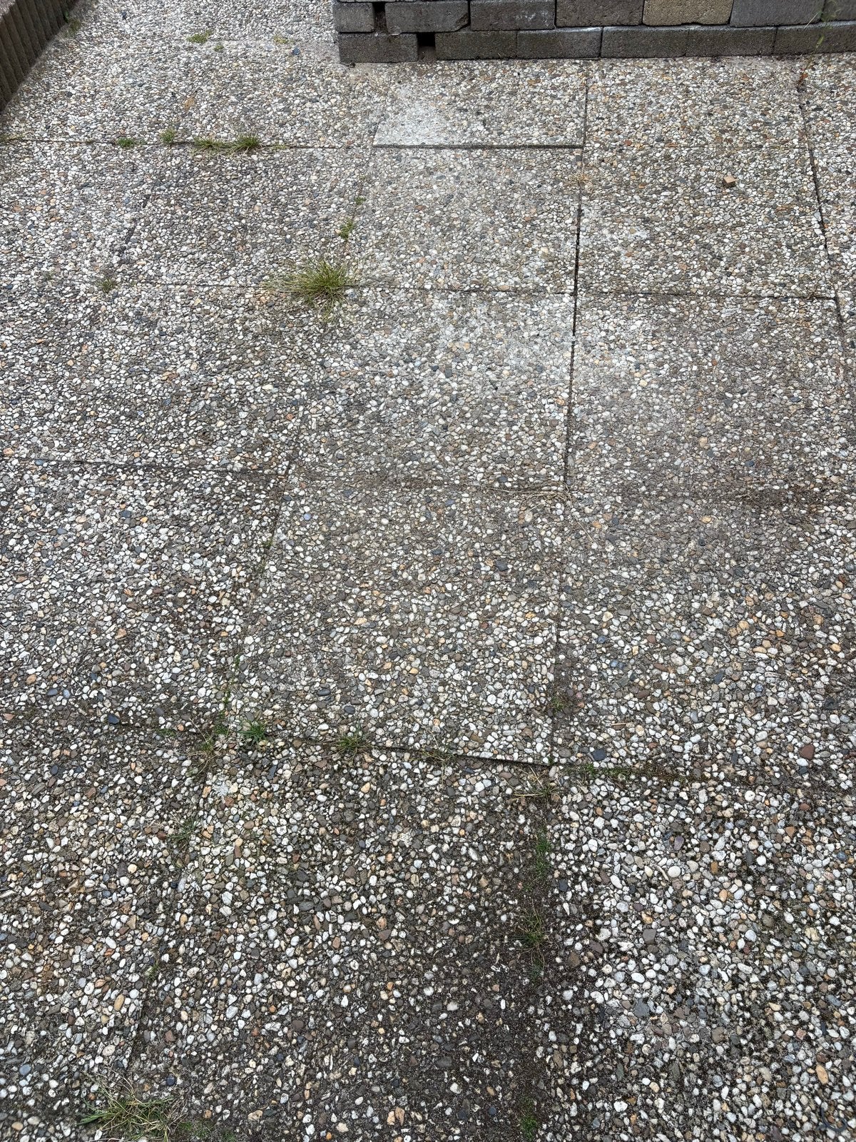 Gebruikte terrastegels met grindstructuur, Tuin en Terras, Ophalen, Gebruikt, 5 tot 10 m², Beton