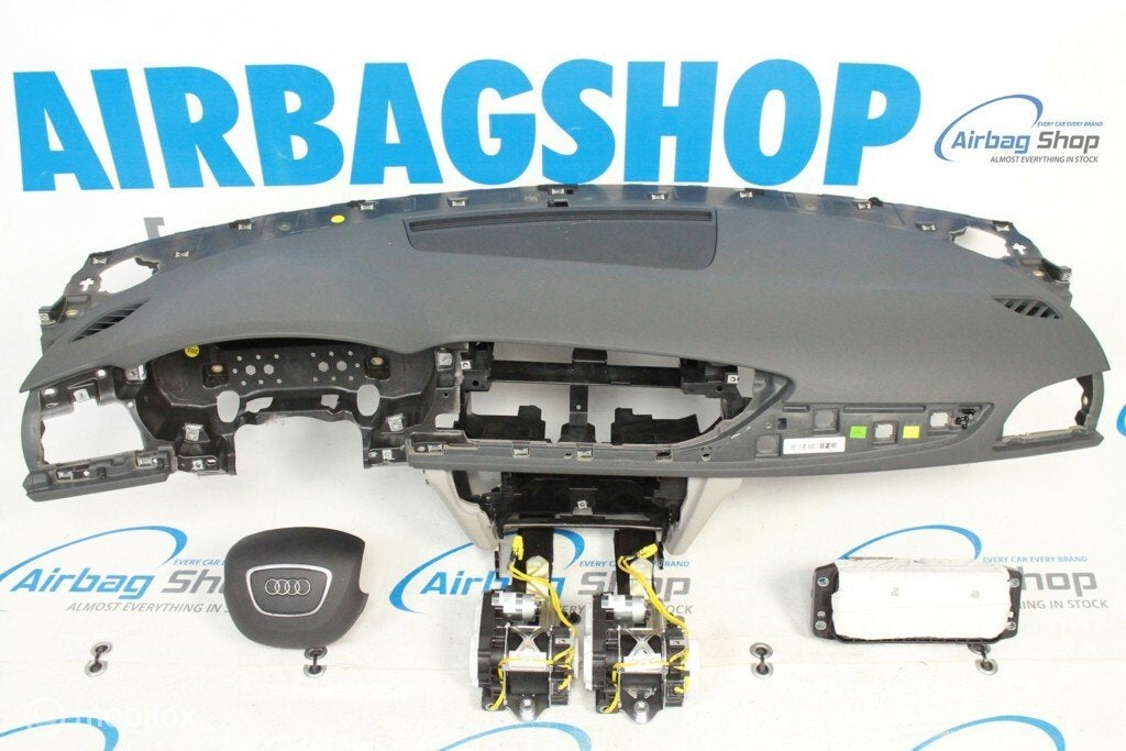 Airbag set - Dashboard 4 spaak grijs wit Audi A6 C7, Gebruikt, Ophalen of Verzenden