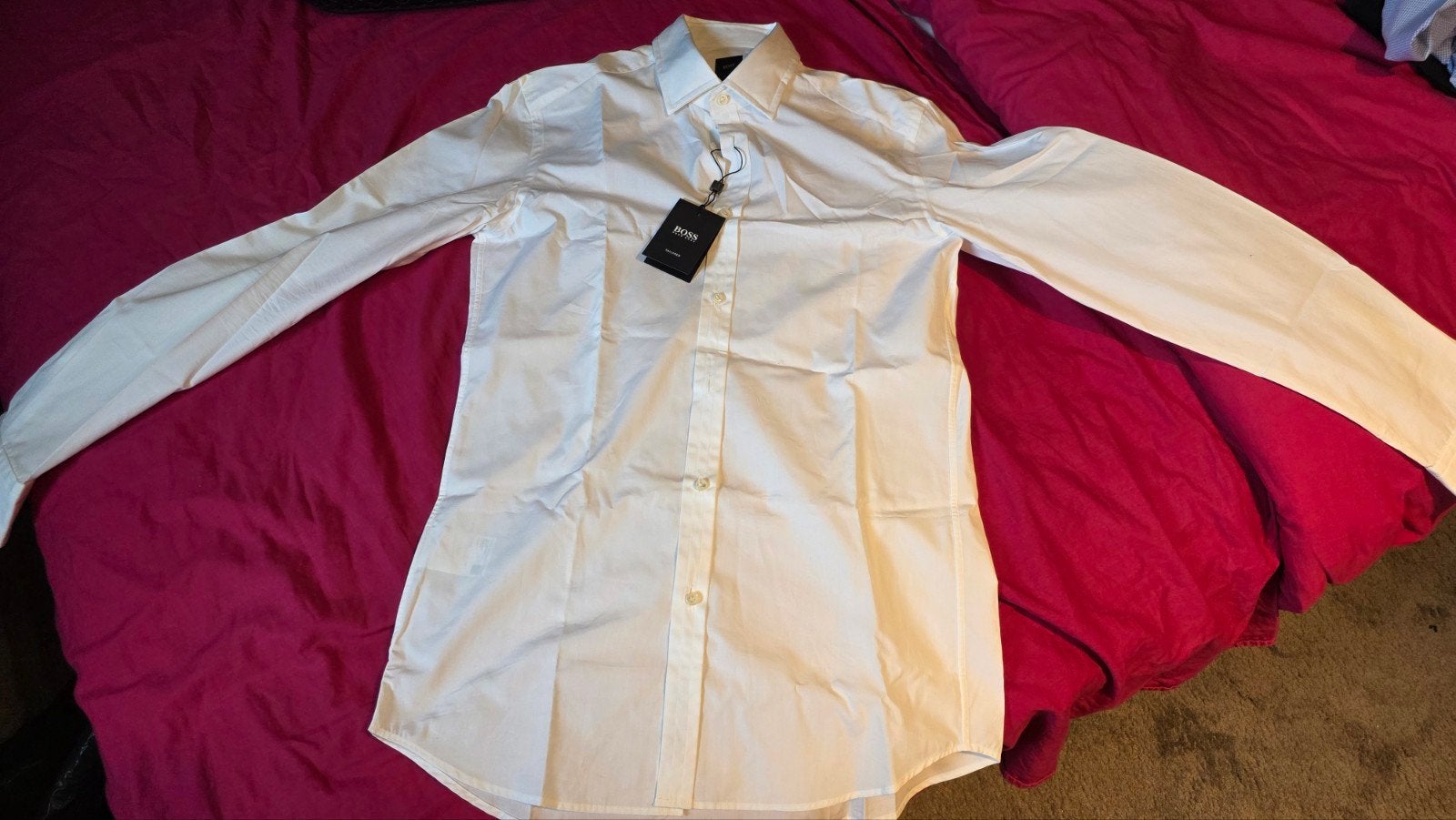 Nieuw Hugo Boss Slim Fit overhemd - Halswijdte 38 (S), Kleding | Heren, Overhemden, Halswijdte 38 (S) of kleiner, Wit, Nieuw, Ophalen of Verzenden