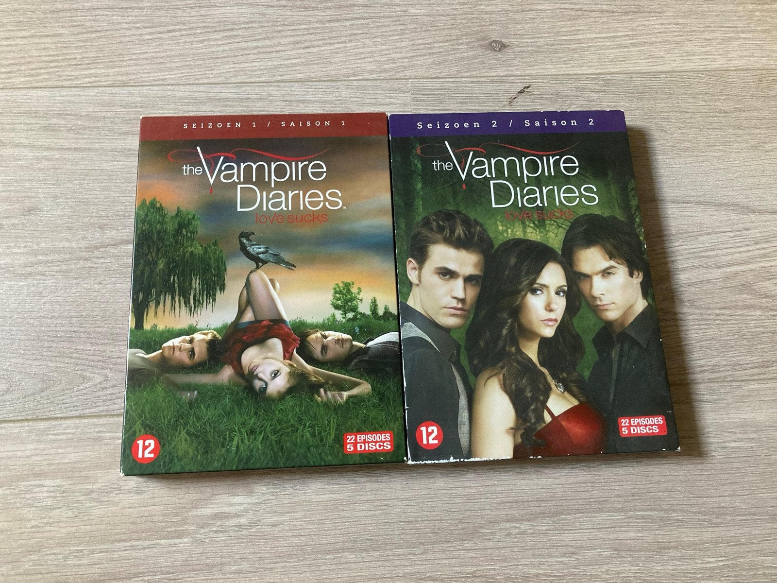 The Vampire Diaries Seizoen 1 & 2 DVD Boxset, Ophalen, Nederlands, Bovennatuurlijke thriller, Vanaf 12 jaar