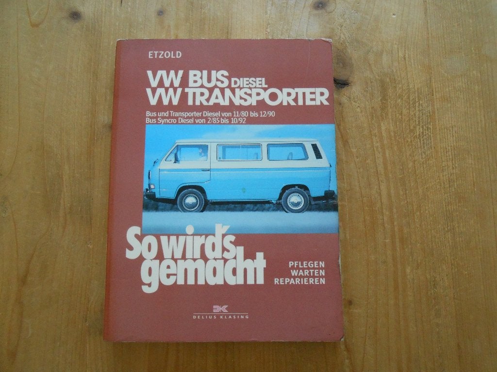 vw volkswagen T3 transporter werkplaatsboek diesel, Ophalen of Verzenden