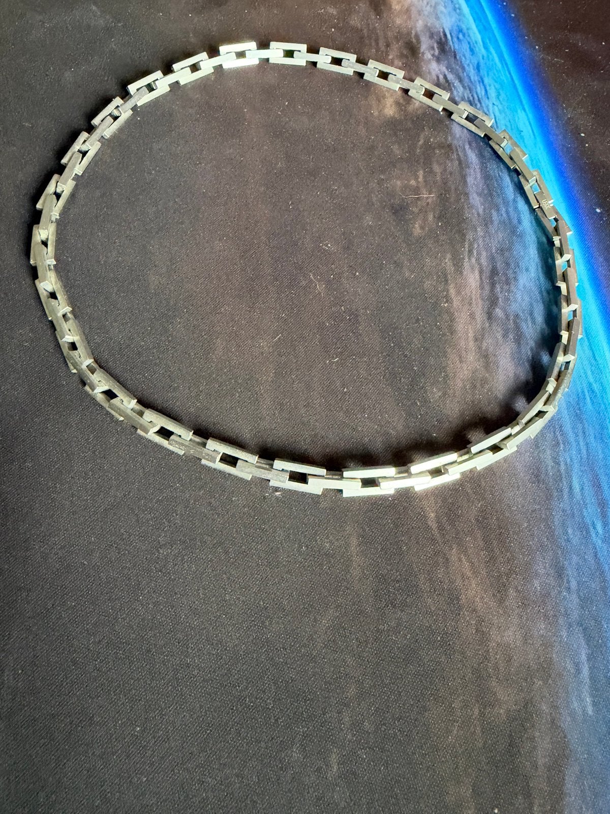 Xen stalen heren ketting - Zo goed als nieuw, Ophalen of Verzenden, Zo goed als nieuw, Zilver, Staal