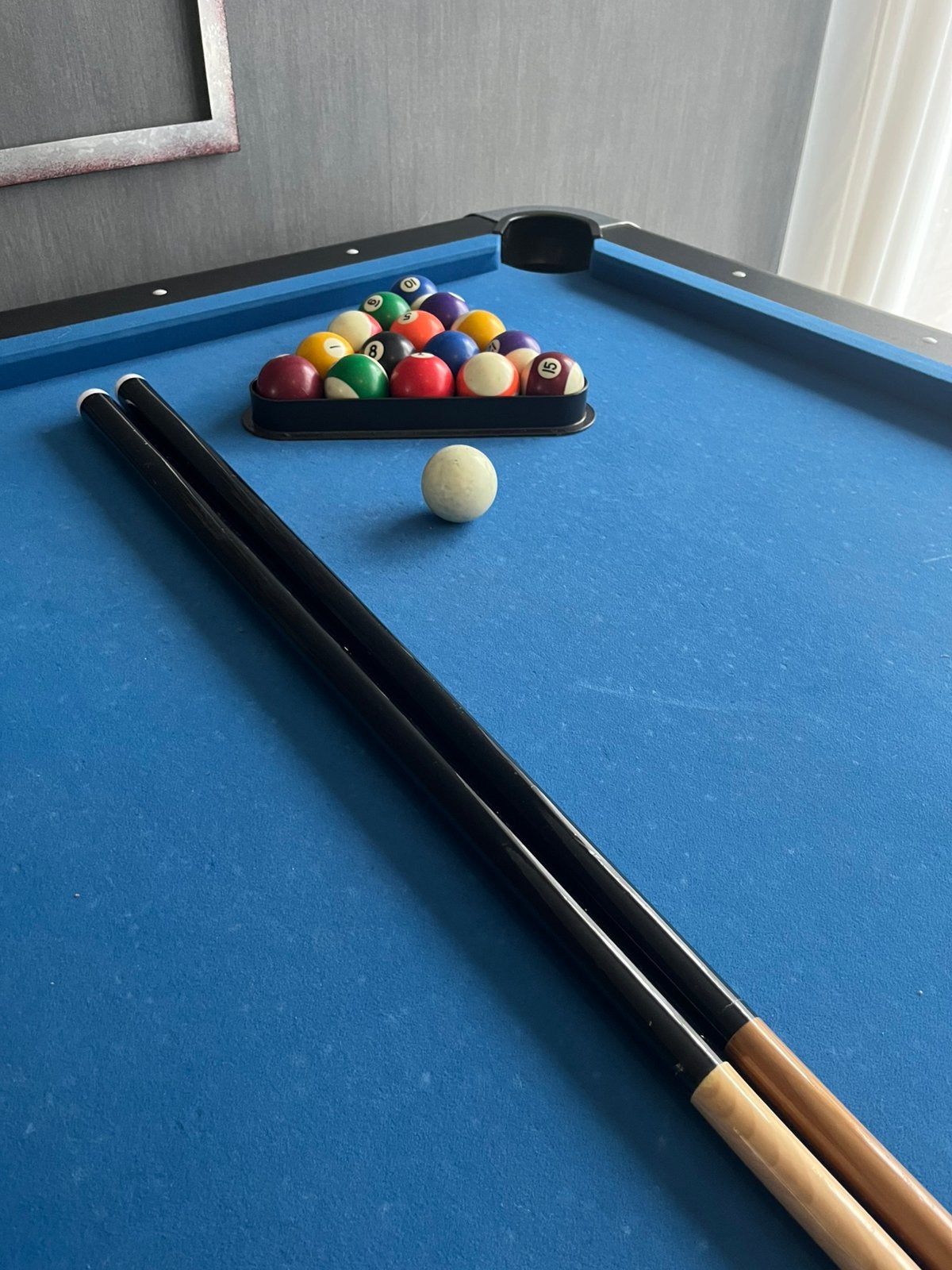 PRACHTIGE POOLTAFEL BUCKSHOT, Sport en Fitness, Ophalen, Zo goed als nieuw, Pooltafel