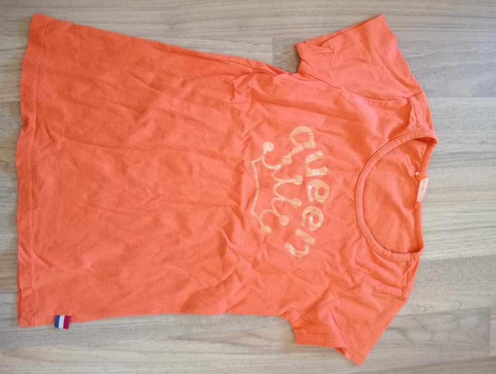 Koningsdag shirt Hema 122/128, Ophalen of Verzenden, Gebruikt, Oranje of Koningsdag