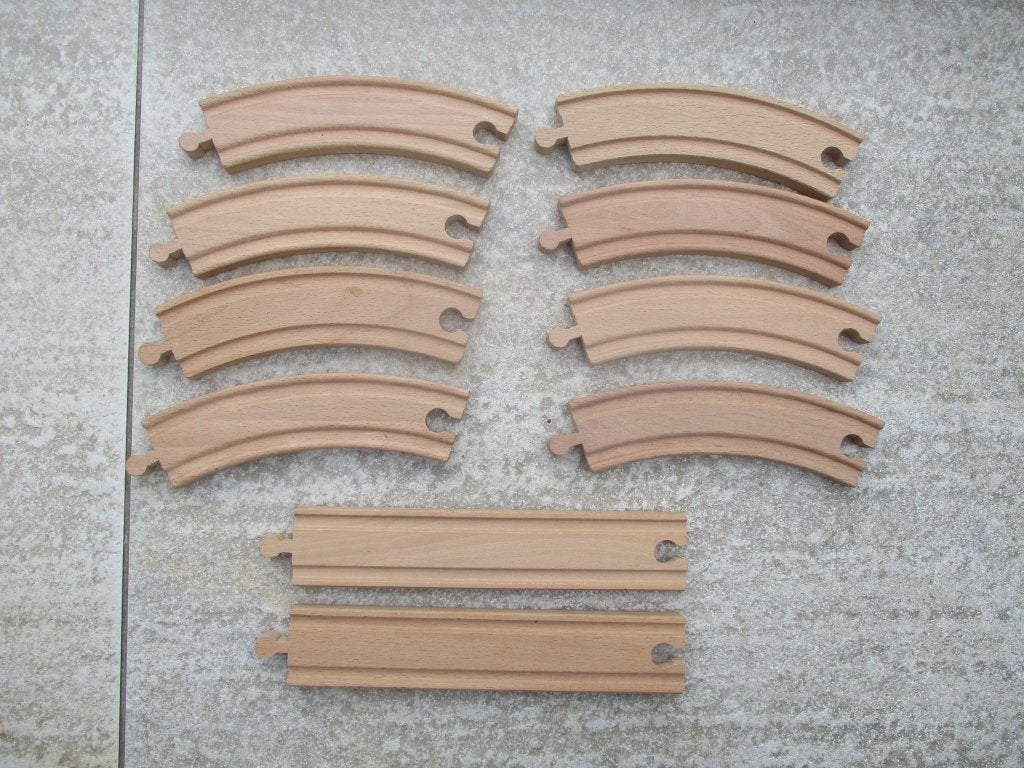 Ikea Set 10-delig houten treinbaan uitbreiding rails hout, Kinderen en Baby's, Speelgoed | Houten speelgoed, Ophalen of Verzenden