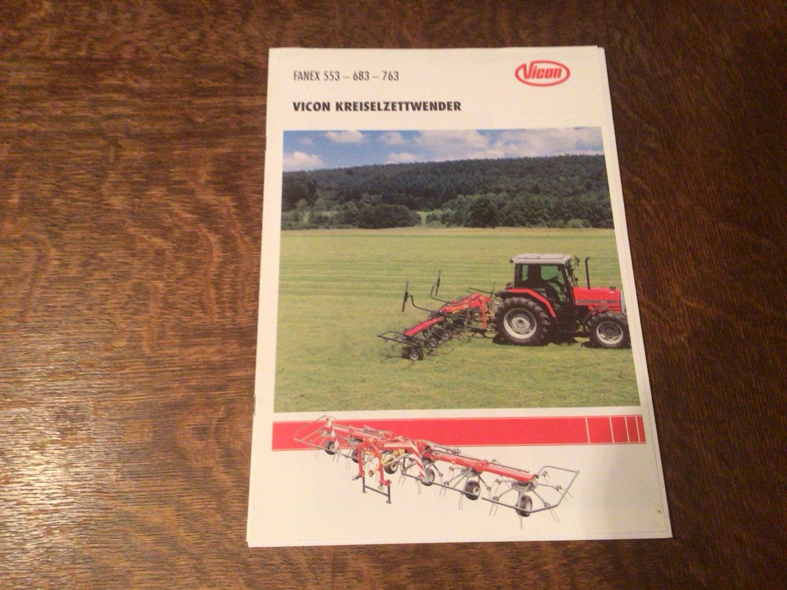 Vicon Kreiselzettwender Fanex 553-763 Brochure, Ophalen of Verzenden