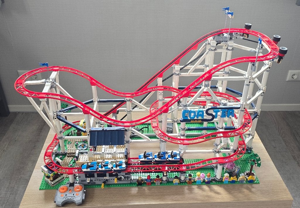 Lego 10261 Achtbaan - inclusief motor, veel speelplezier!, Kinderen en Baby's, Ophalen, Gebruikt, Lego, Losse stenen
