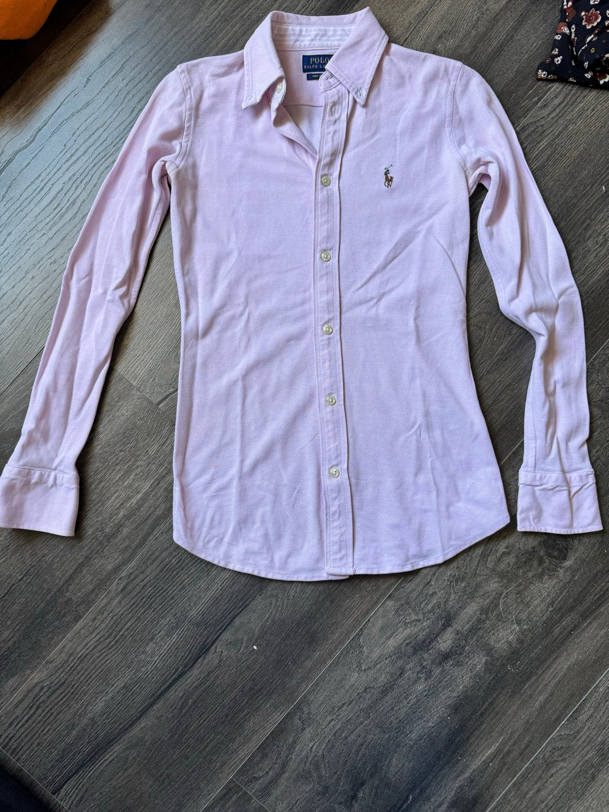Ralph Lauren Polo Knit Oxford overhemd - Roze (XXS), Ophalen of Verzenden, Gedragen, Maat 34 (XS) of kleiner, Roze