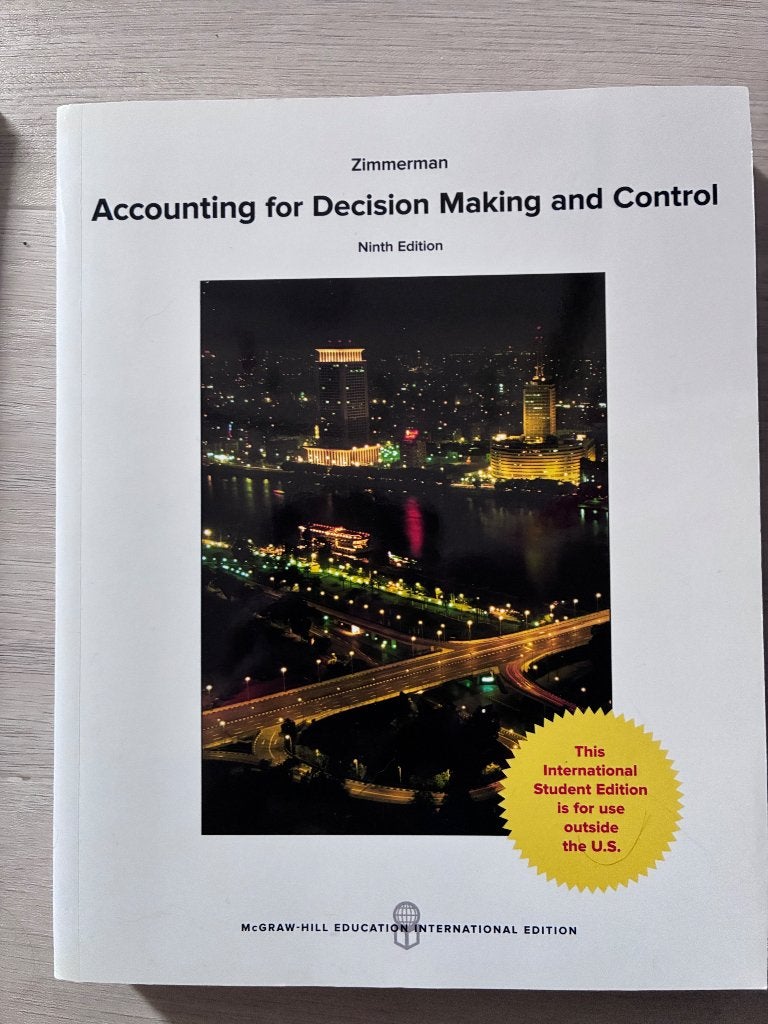 Accounting for decision making and control, Boeken, Ophalen, Beta, Gelezen, HBO