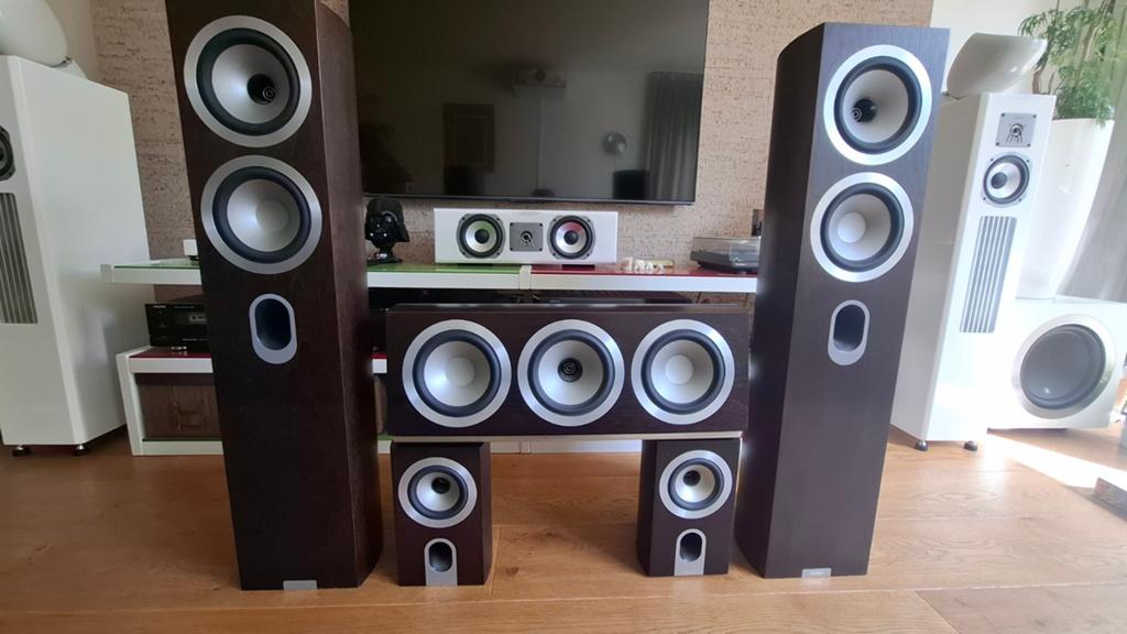 Tannoy Revolution Signature 5.0 (2x DC6T, DC6LCR, 2x DC4), Audio, Tv en Foto, Luidsprekers, Overige merken, Gebruikt, Ophalen of Verzenden