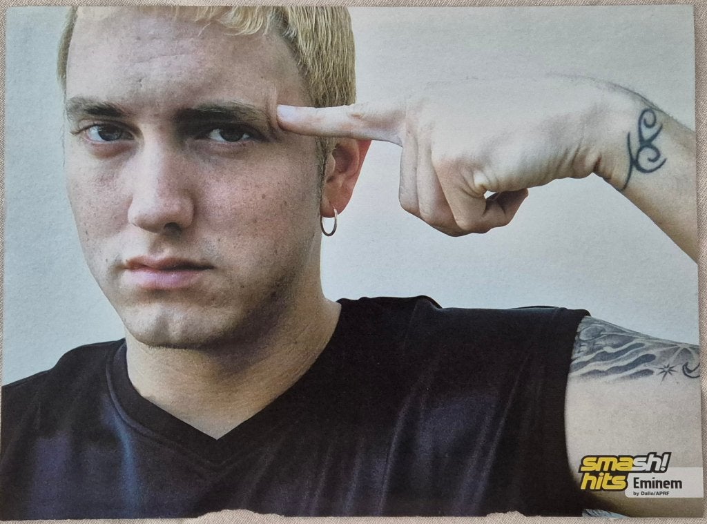 3 Mooie posters (A4) EMINEM (HITKRANT & SMASH HITS), A4 of kleiner, Rechthoekig Liggend, Ophalen of Verzenden, Zo goed als nieuw