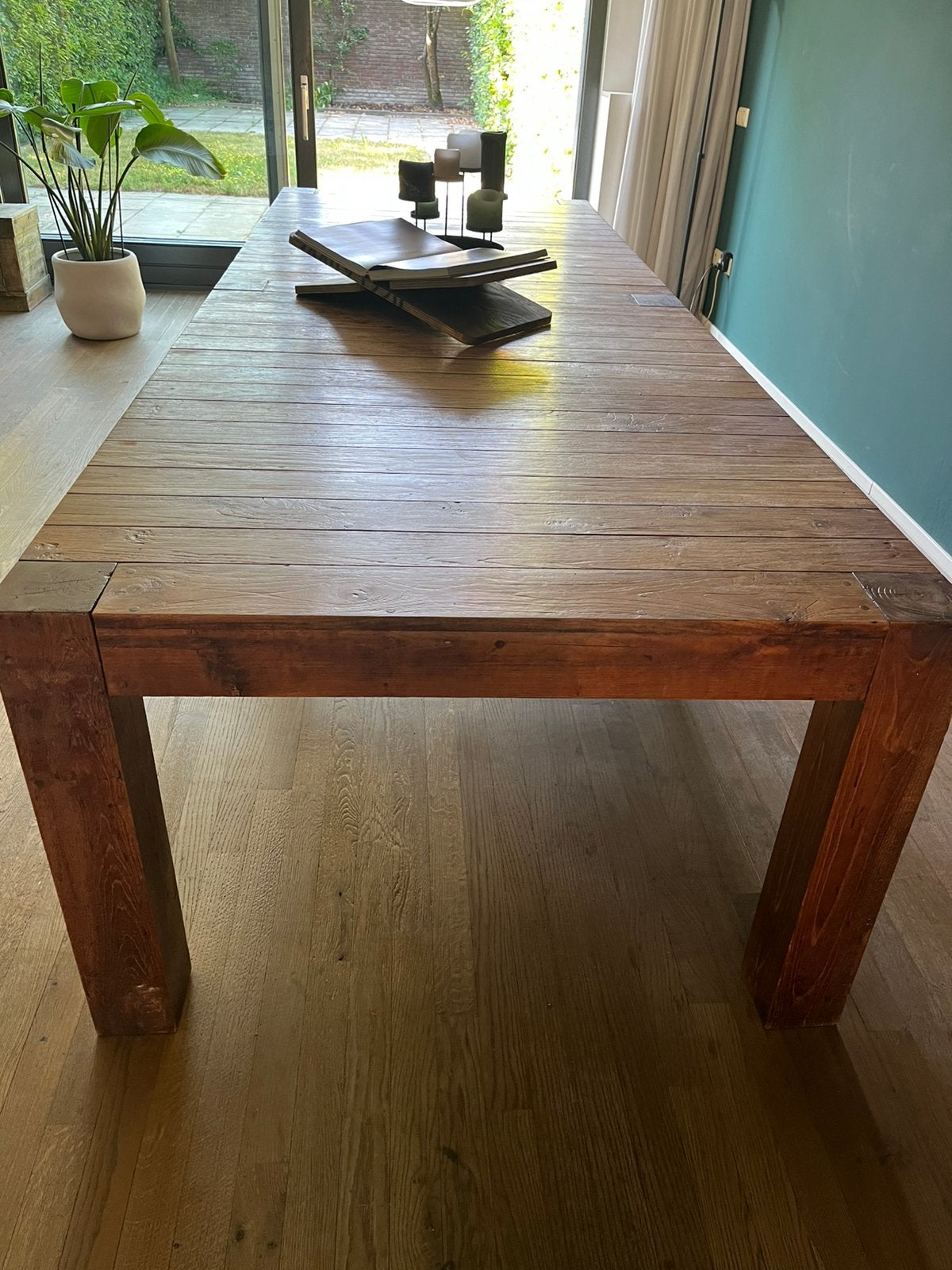 Eettafel, Ophalen, Gebruikt, 100 tot 150 cm, 200 cm of meer