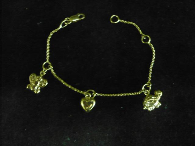 14 karaat 585 gouden armbandje 3.06 gram lengte 12 +14 cm, Ophalen of Verzenden, Nieuw, Goud, Zilver
