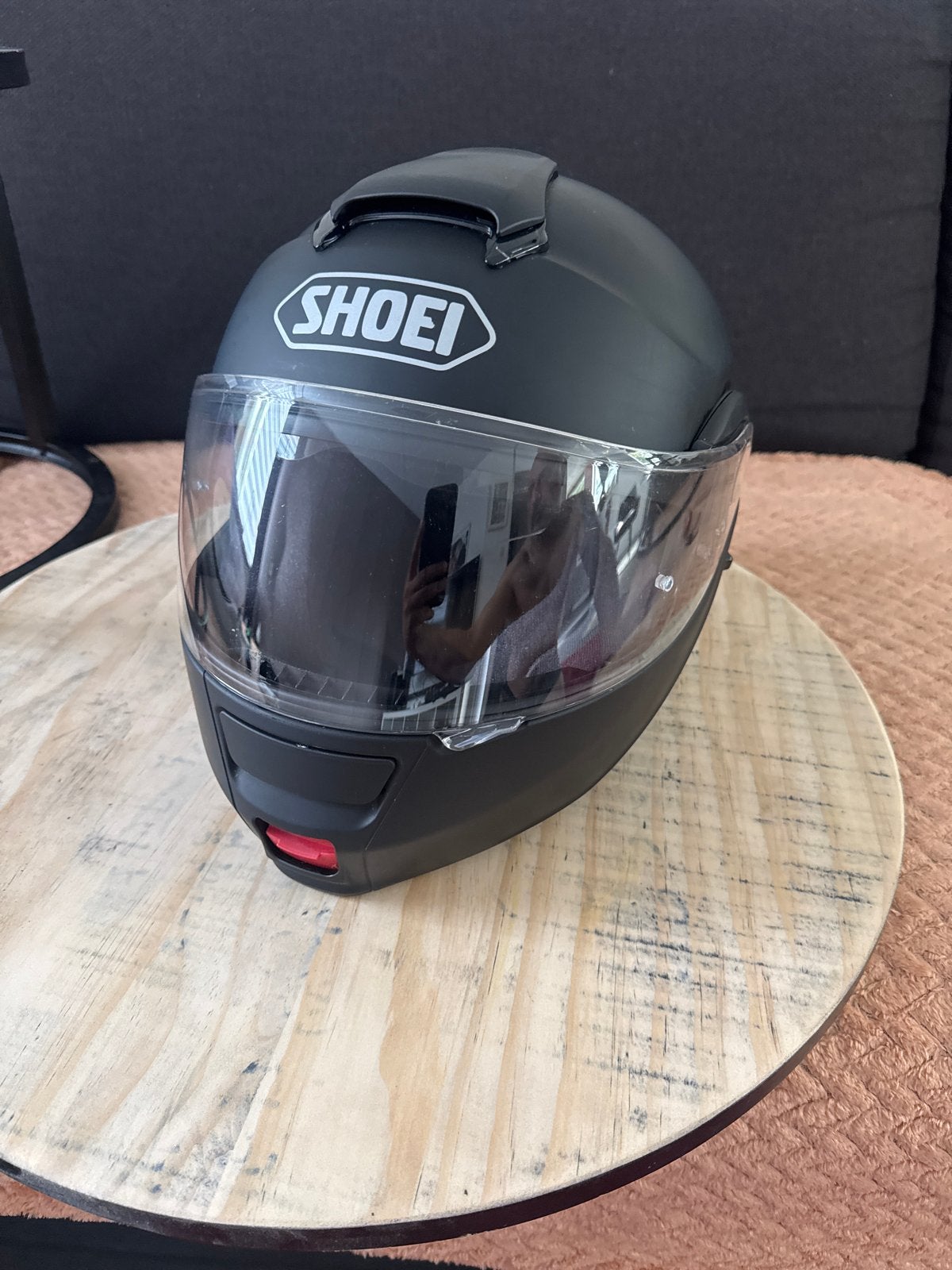 Shoei Neotec systeemhelm - Mat Zwart  M, Motoren, Systeemhelm, Heren, Ophalen of Verzenden, Shoei
