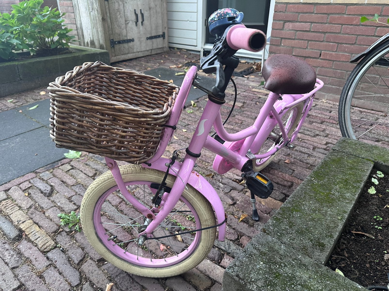 Meisjesfiets 16 inch 4-5 jaar, Ophalen, Terugtraprem, Gebruikt, Handrem