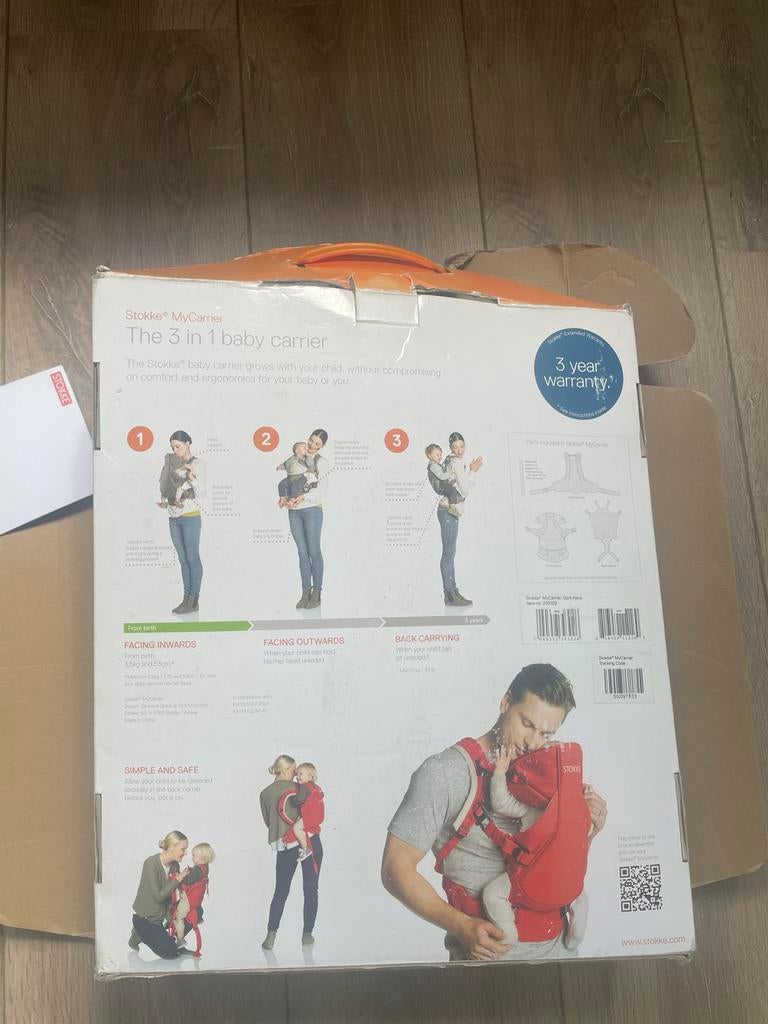 Stokke MyCarrier 3-in-1 Draagzak - Ergonomisch en Veelzijdig, Zo goed als nieuw, Buik, Rug of Zij, Draagzak, Ophalen