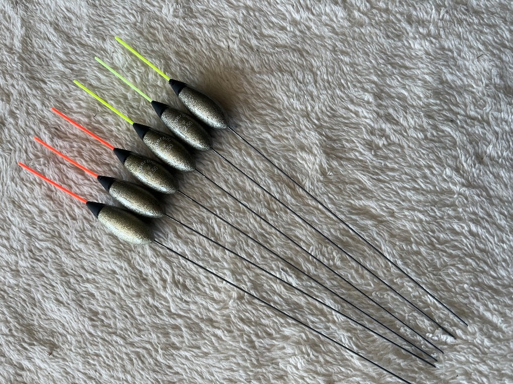 adv 194 / NIEUW  set 6 dobbers TUBERTINI 2,50gr, Watersport en Boten, Ophalen of Verzenden, Nieuw, Dobber of Lood