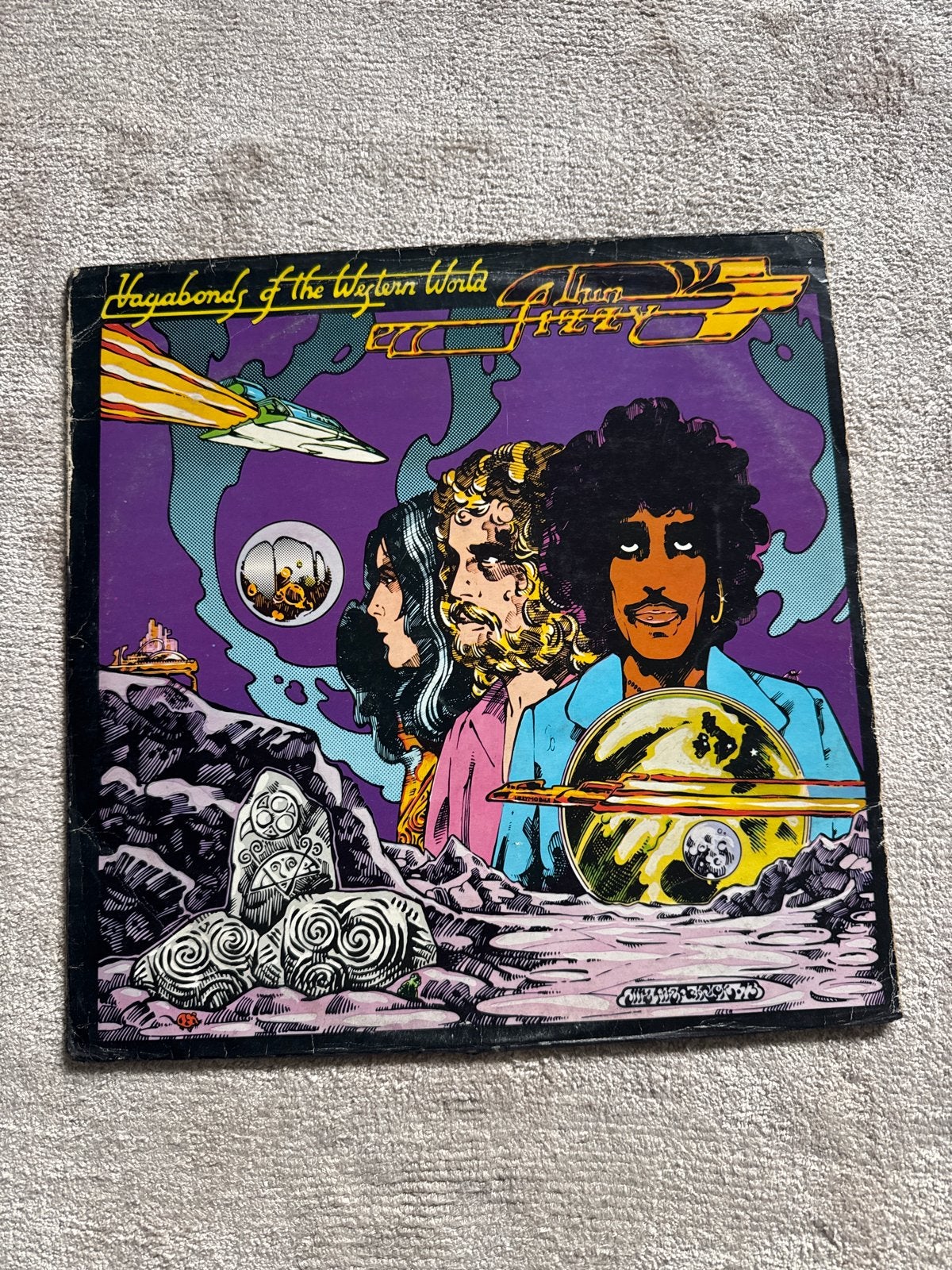 Thin Lizzy - misprint Vagabonds the Western World (Misprint), LP, Gebruikt, Hard Rock, Originele persing