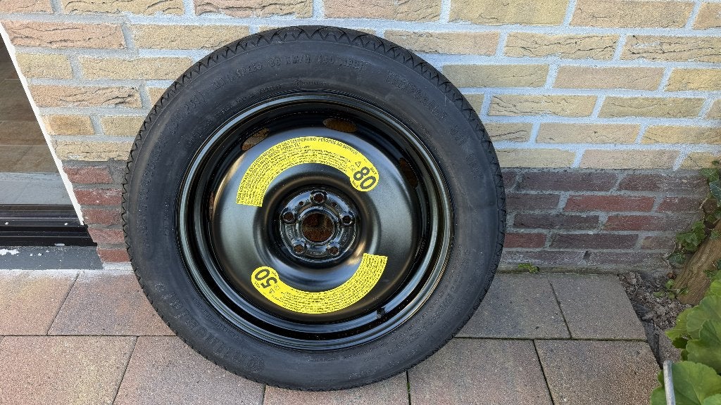VW Tiguan orgineel reserve wiel (thuisbrenger), 18 inch, Overige, 145 mm, Banden en Velgen