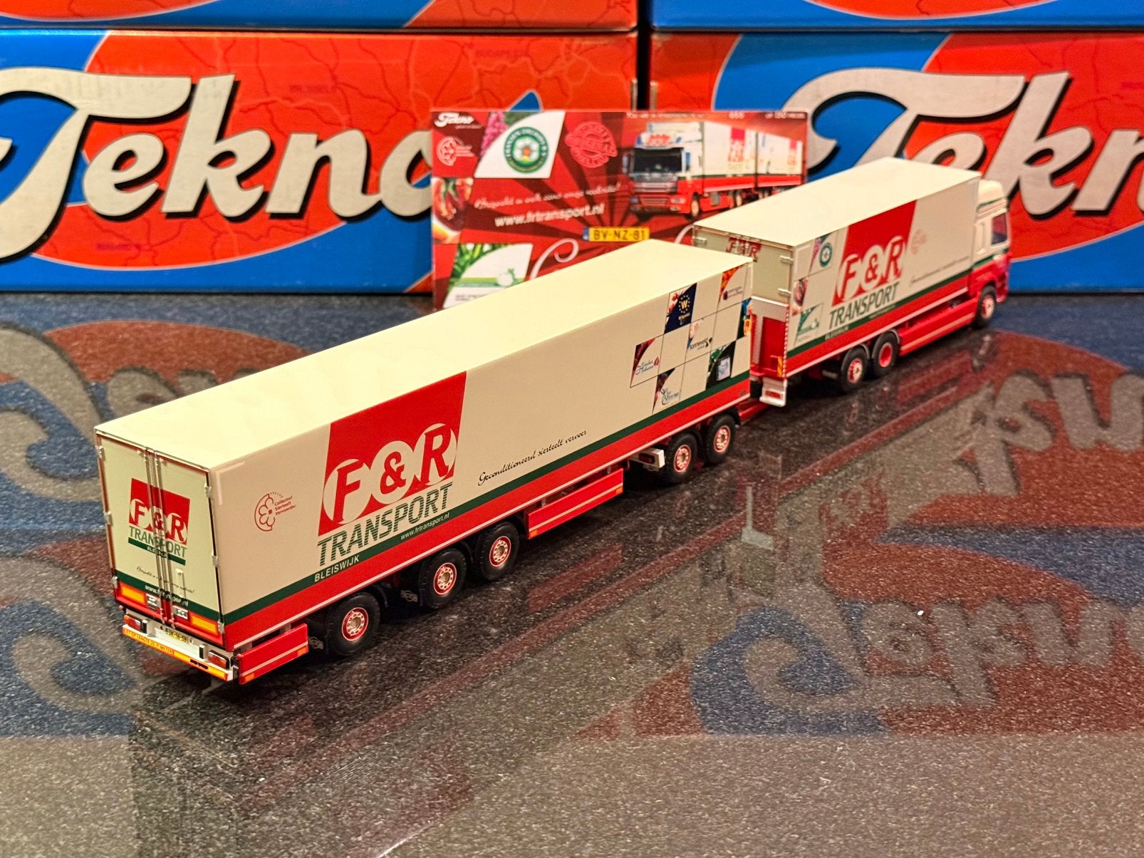 Tekno - DAF CF F&R Transport LZV, Hobby en Vrije tijd, Ophalen of Verzenden, Zo goed als nieuw, Bus of Vrachtwagen, Tekno