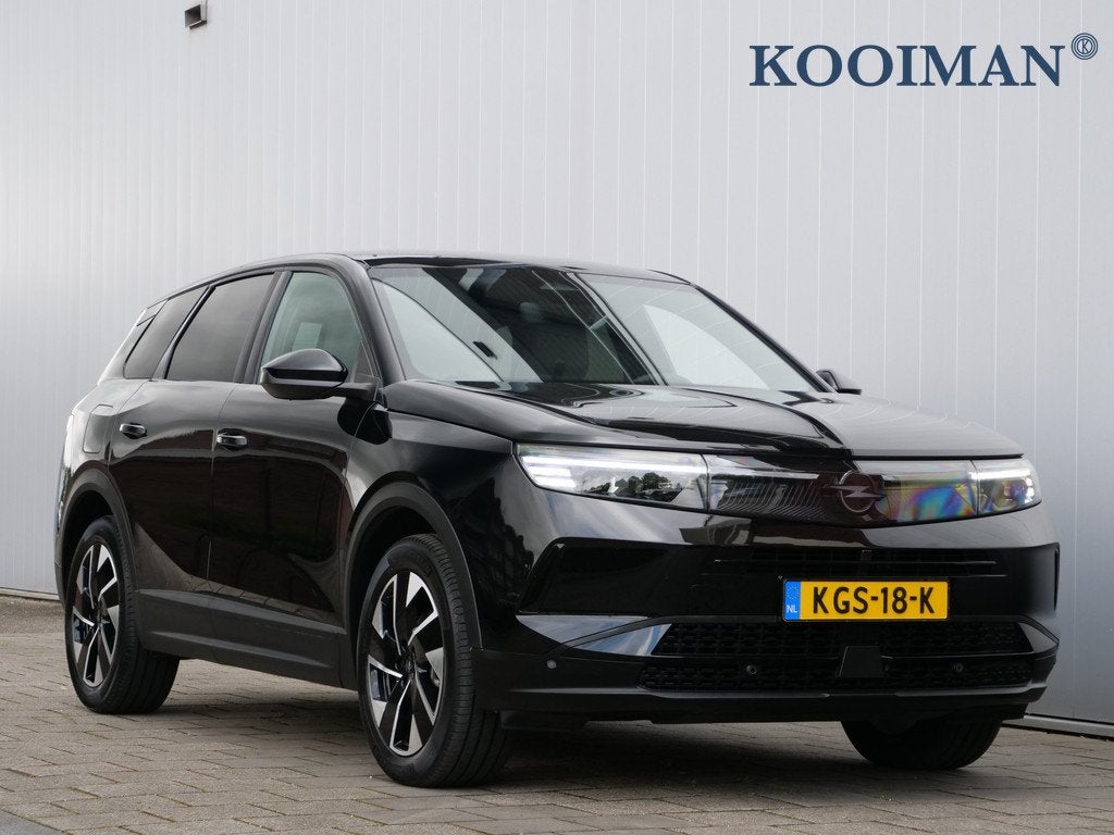 Opel Grandland 1.2 Turbo Hybrid GS 145 Pk Automaat Navi / DA, 145 pk, 1199 cc, Leder en Stof, Zwart