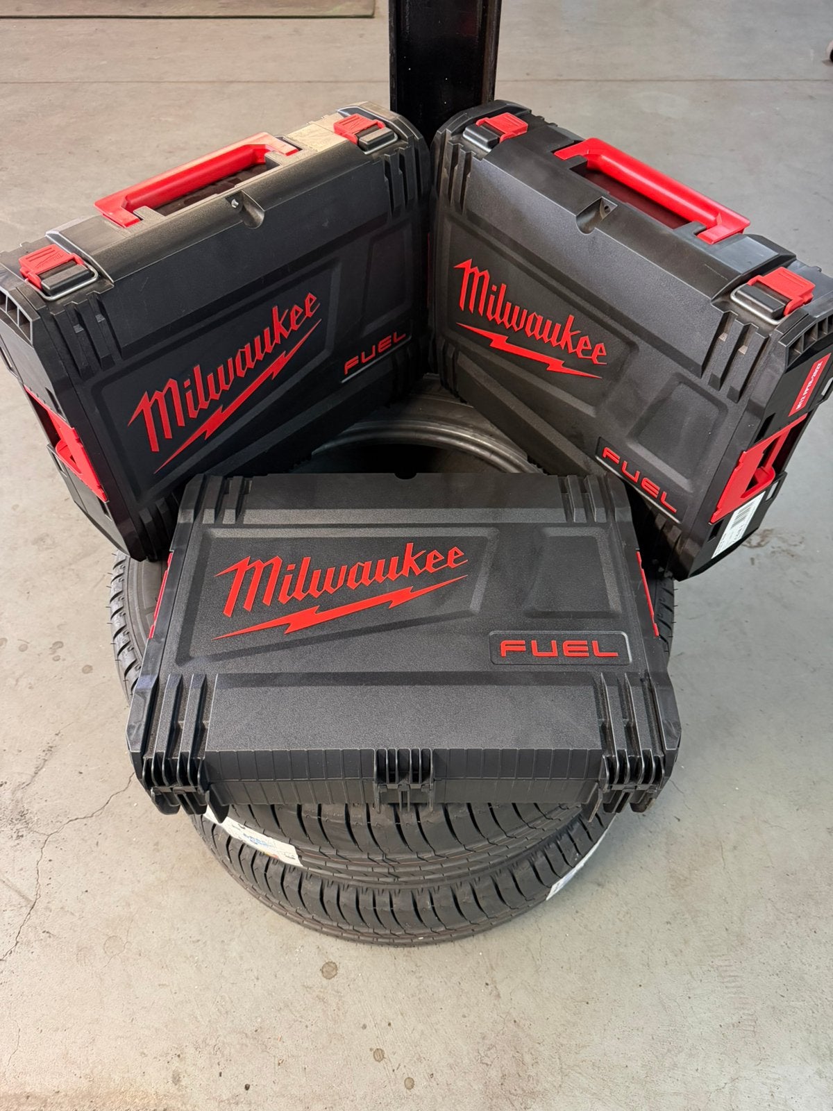 3x Milwaukee FUEL Gereedschapskoffers M12 M18 Leeg, Doe-het-zelf en Verbouw, Ophalen, Zo goed als nieuw