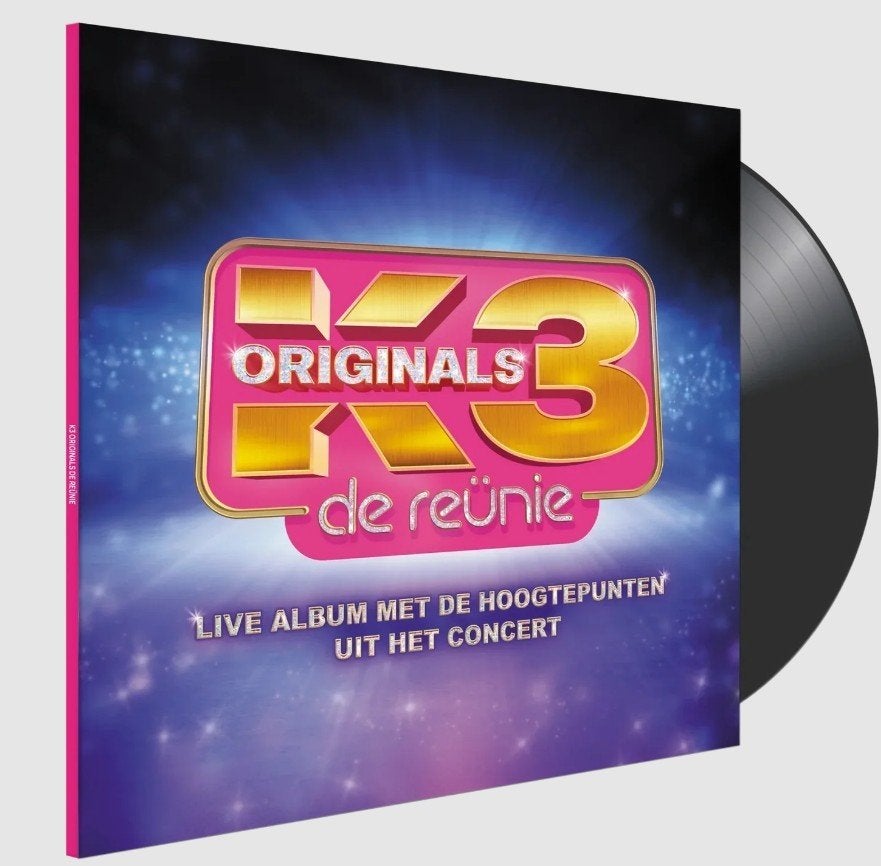 Vinyl LP K3 - K3 Originals - De Reünie Live, Ophalen of Verzenden, Nieuw in verpakking, 12 inch