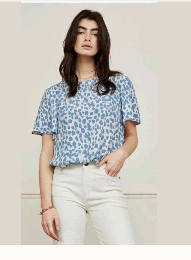 Fabienne Chapot Elle Tess top/ blouse maat 38 *nieuw*, Maat 38/40 (M), Blauw, Nieuw, Ophalen of Verzenden