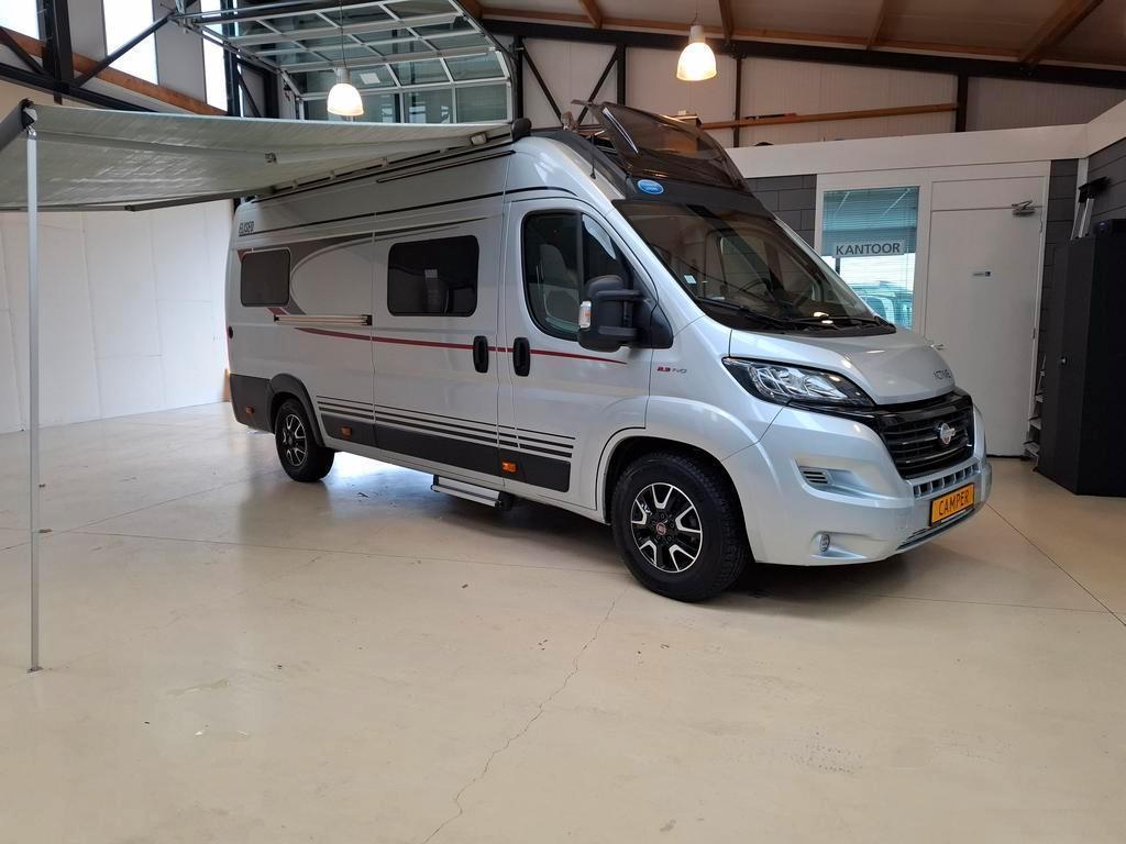 2021 Bürstner Eliseo 641 Skyroof Enkele Bedden Sola, Luifel, Buscamper of Camperbus, Ringverwarming, Fiat