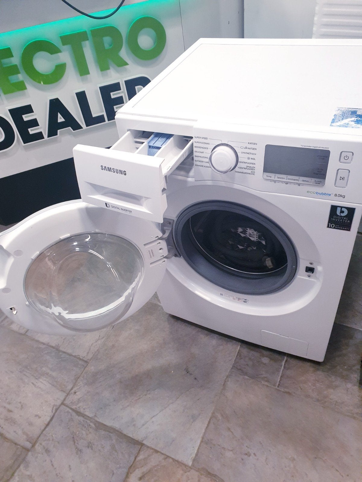 wasmachine samsung 8kg Eco Bubble INC GARANTIE, Witgoed en Apparatuur, Wasmachines, Ophalen, 1200 tot 1600 toeren, 8 tot 10 kg
