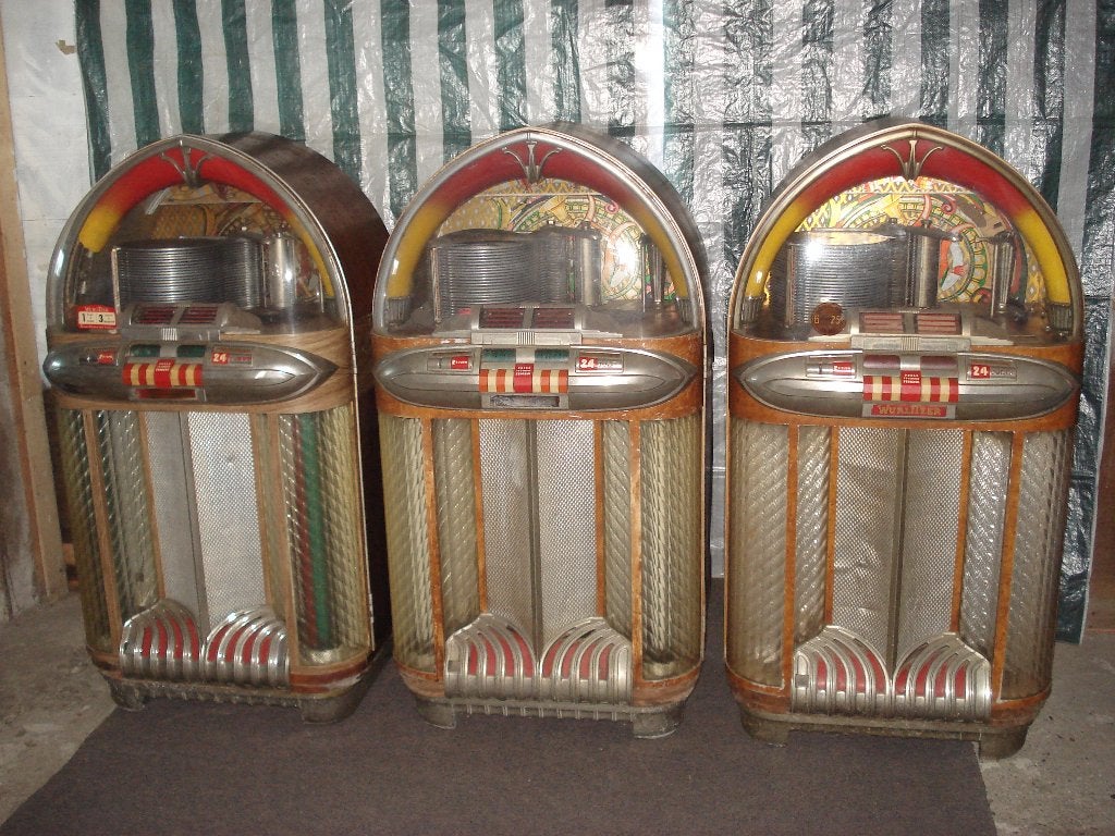 Lot 3 Stuks Wurlitzer 1100   1948/1949 Samen 13.650 ,-, Ophalen, Gebruikt, Voor 1950, Wurlitzer