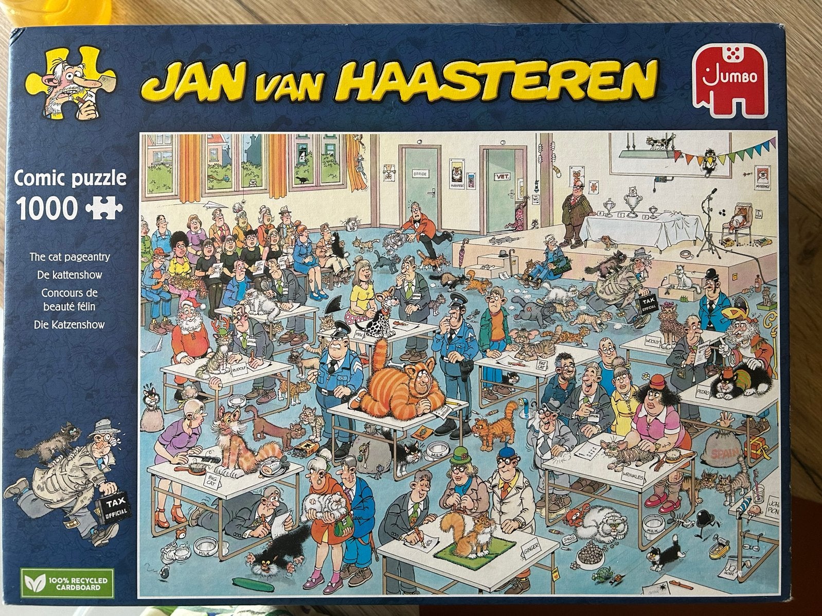 Haasteren puzzel 1000 st - De Kattenshow ruilen of kopen (8€, Ophalen, 500 t/m 1500 stukjes, Gebruikt, Legpuzzel